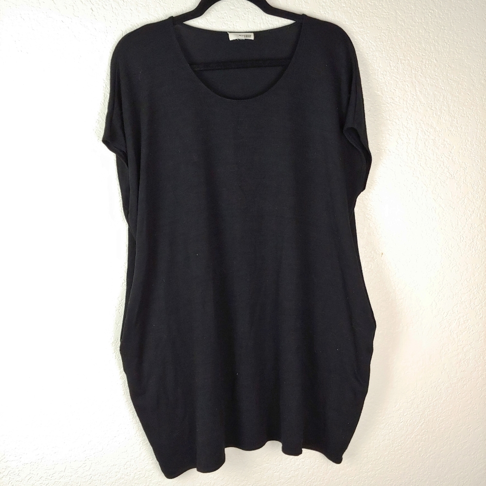 Wilfred Free Black T-shirt Dress Size XS